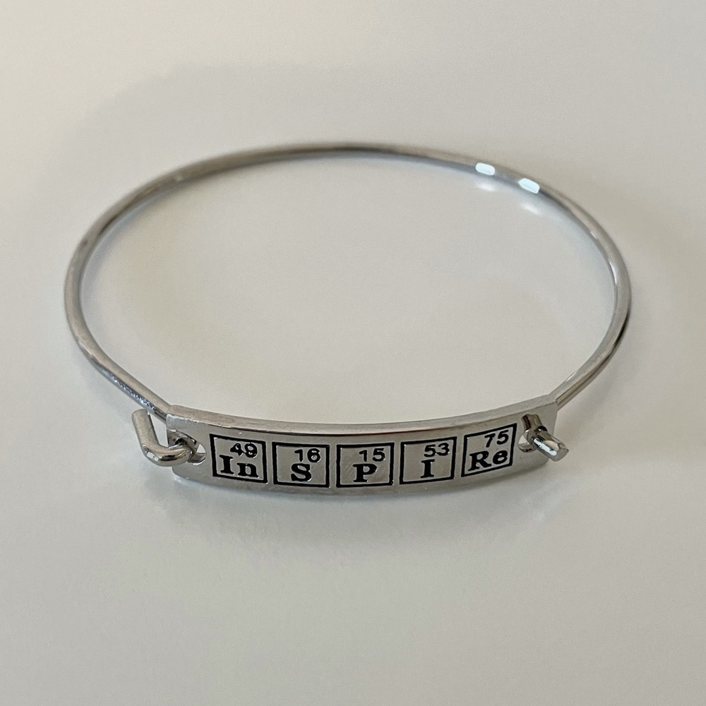 “Inspire” bracelet with period table elements